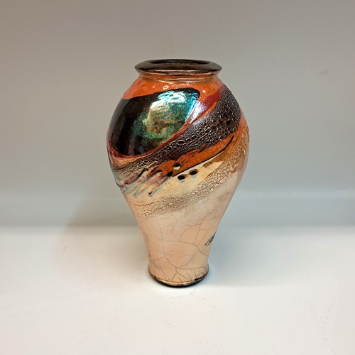 #231037 Raku, 3xFired 8x4.5 $32 at Hunter Wolff Gallery
